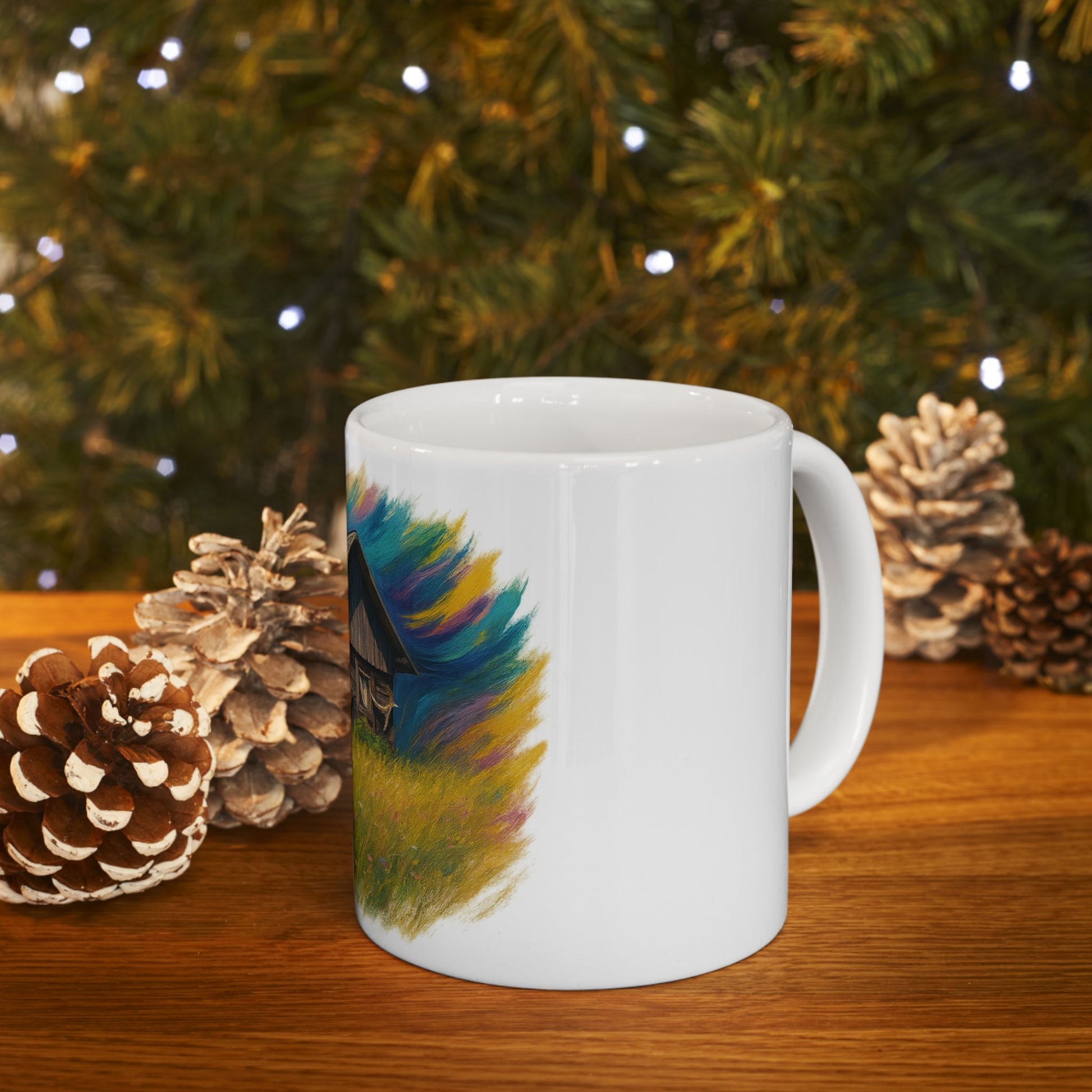 Vibrant Landscape Ceramic Mug for Nature Lovers - Perfect for Coffee, Tea, Gifts, Home Decor, 11oz & 15oz - TRV