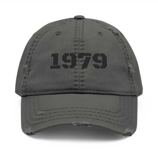 Vintage Distressed Dad Hat, 1979 Cap, Embroidered Baseball Cap, Gift for Dad, Casual Outfit Accessory, Summer Hat - TRV