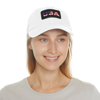 Dad Hat with USA Leather Patch - TRV