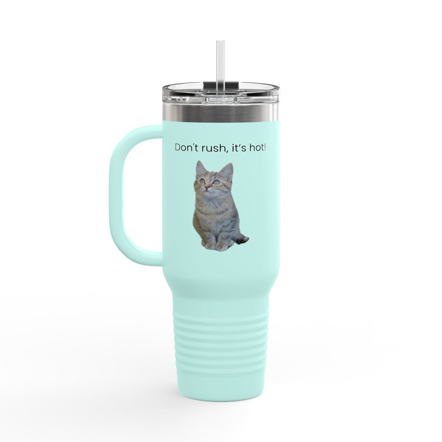 Funny Cat Insulated Travel Mug - 40oz - Perfect for Hot Drinks - TRV