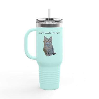 Funny Cat Insulated Travel Mug - 40oz - Perfect for Hot Drinks - TRV