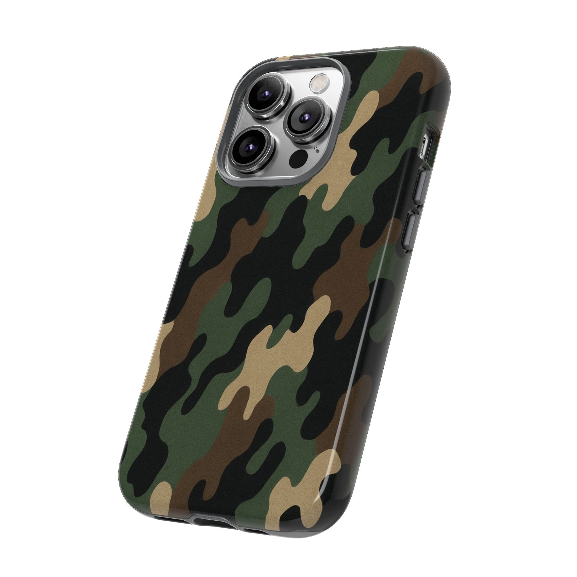 Camouflage Phone Case, Tough Cases, Military Style, Unique Phone Accessories, Gift for Him, Durable Phone Cover - TRV