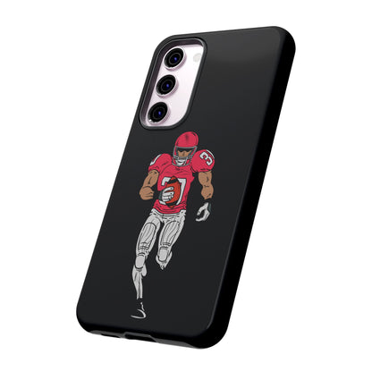 Football Player Tough Phone Case – Protective Black Sports iPhone Case
