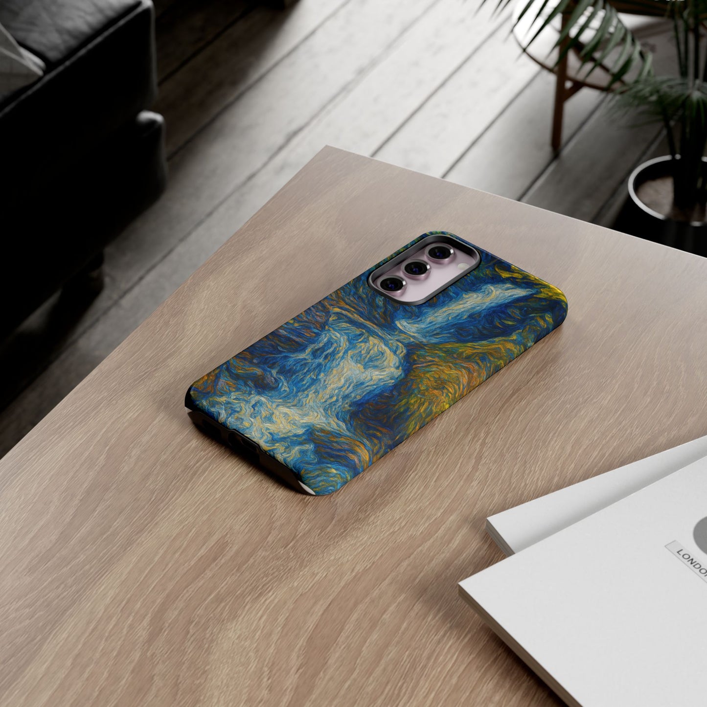 Artistic Phone Case - Waterfall Design, Unique Gift, Phone Accessory, Nature Lover, Original Artwork - TRV