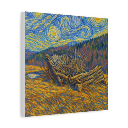 Artistic Van Gogh Style Canvas Wall Art, Nature Inspired Decor, Home Aesthetic, Gift for Art Lovers, Gallery Wall Piece, Living Room Decor, [...] - TRV