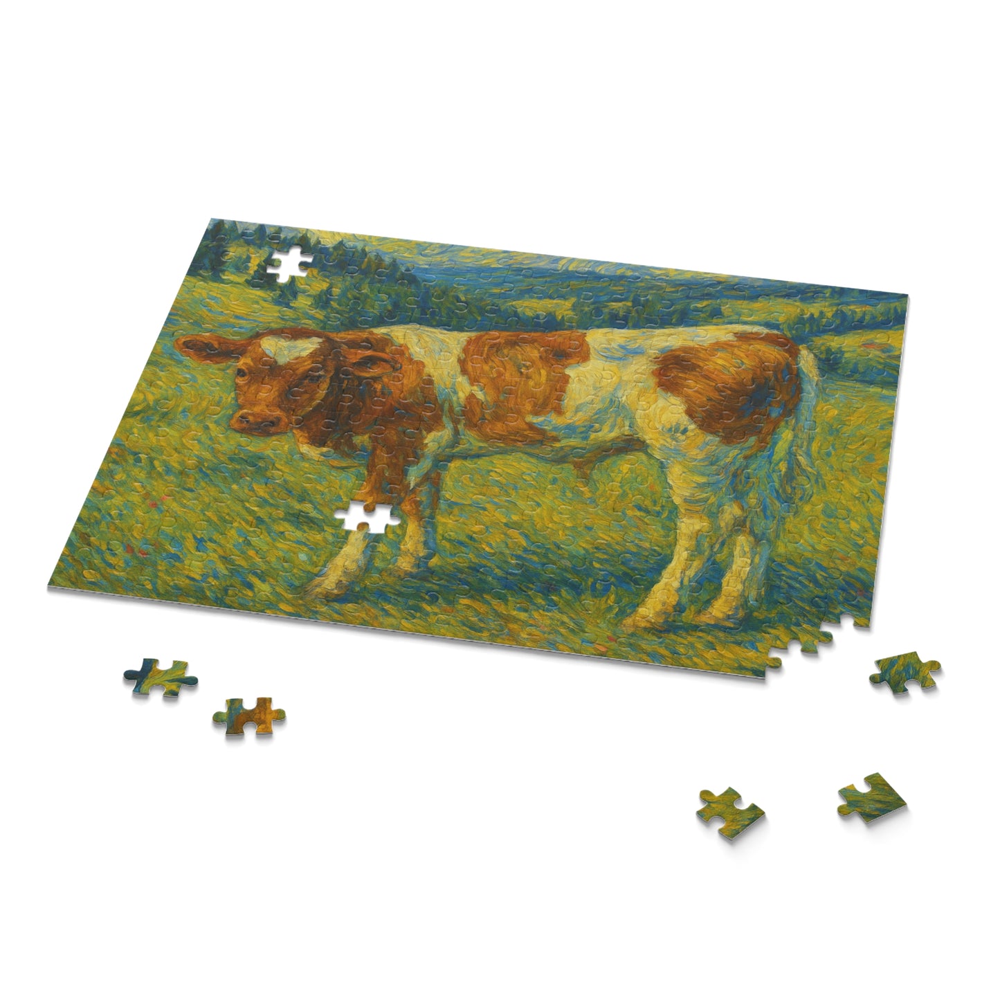 Vintage Calf Painting Puzzle | Art Jigsaw 120 252 500-Piece
