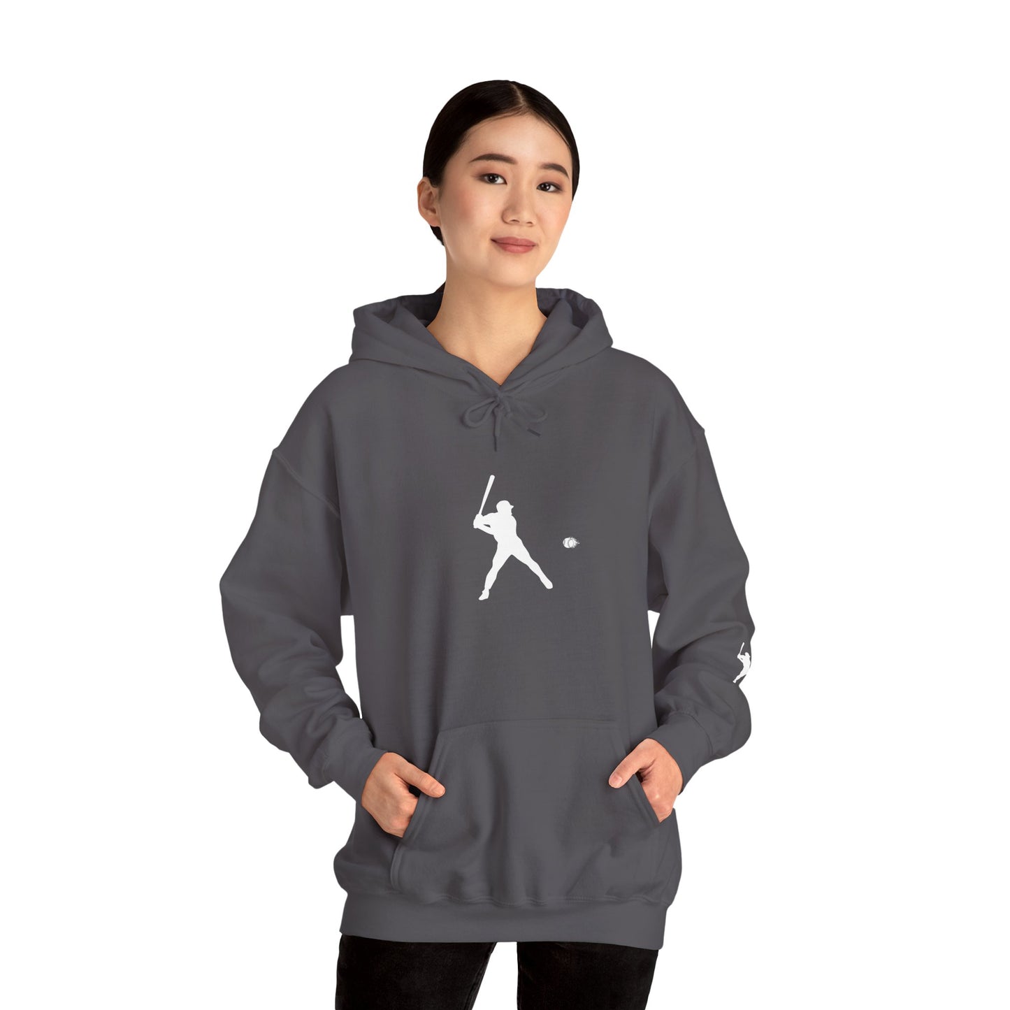 Sporty Unisex Baseball Hooded Sweatshirt, Casual Hoodie for Athletes, Perfect for Gifts, Comfy Streetwear, Ideal for Sports Events, Personal Use - TRV