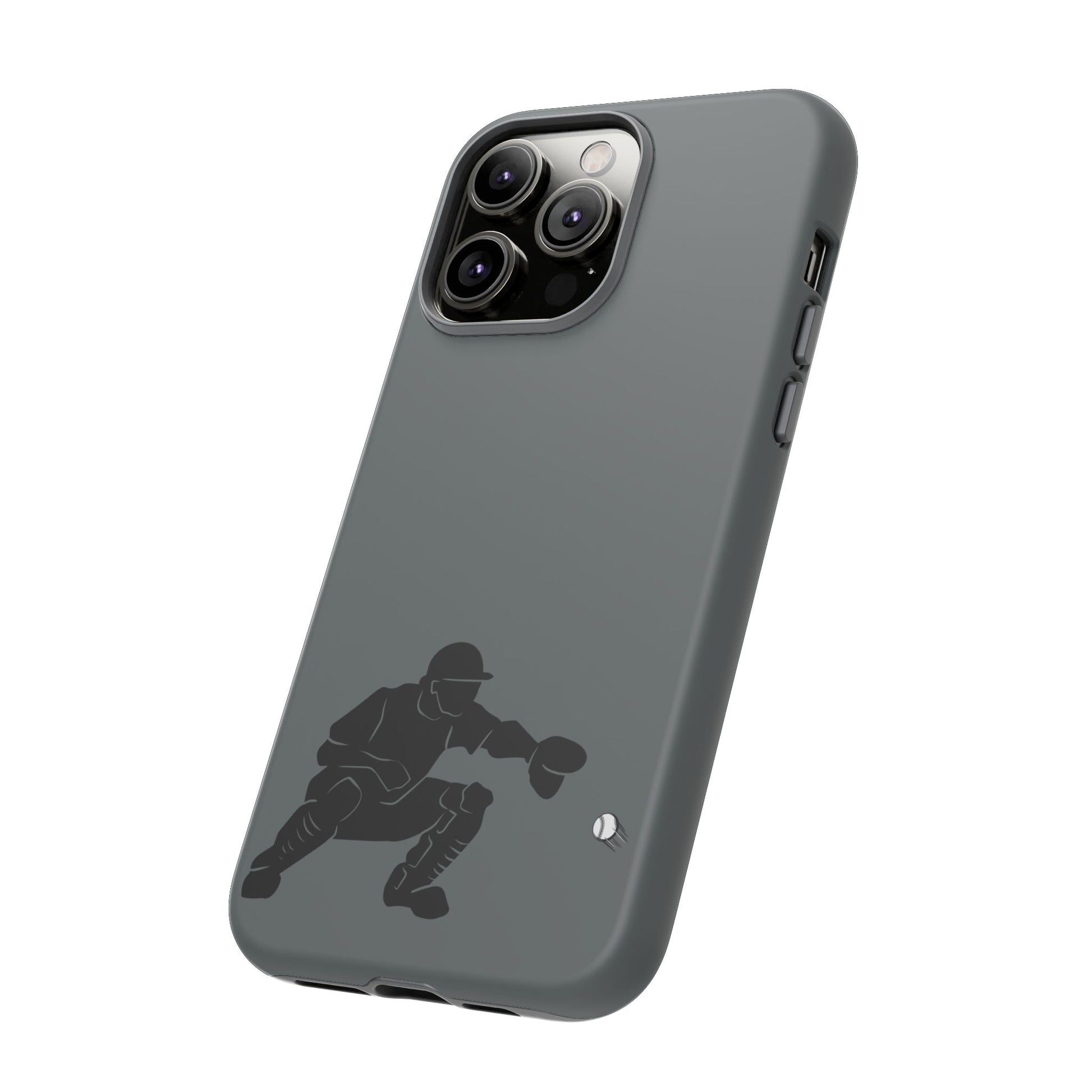 Baseball Catcher Phone Case, Sports Phone Accessory, Tough Cases, Gift for Athletes, Sports Fan Merchandise, Unique Design - TRV