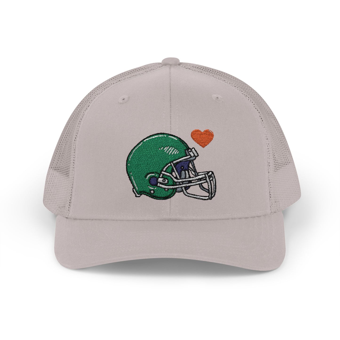 Snapback Trucker Cap with Football Heart Design - Perfect for Sports Fans, Gifts for Gamers, Casual Outings, Tailgating, and Team Spirit - TRV