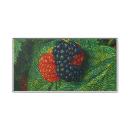 Van Gogh Style Blackberry Canvas Art, Framed Wall Decor, Botanical Print, Summer Home Decor, Gift for Garden Lovers - TRV