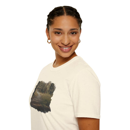 Nature-Inspired Unisex Softstyle T-Shirt, Eco-Friendly Fashion, Outdoor Lover Tee, Gift for Nature Enthusiasts, Casual Everyday Wear