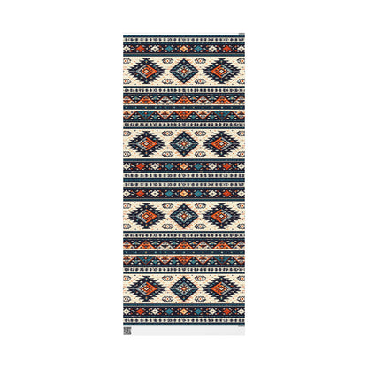Southwestern Aztec Pattern Wrapping Paper Roll — Rustic Tribal Gift Wrap