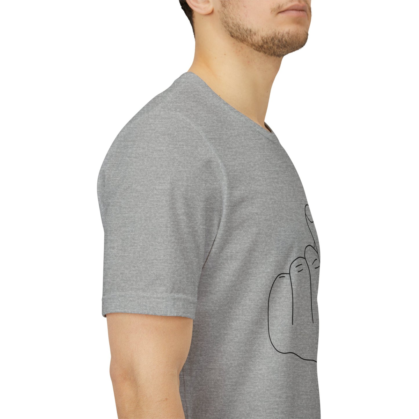 Minimalist Hand Sign Unisex Tee | Casual Everyday Wear | Perfect for Gift Givers