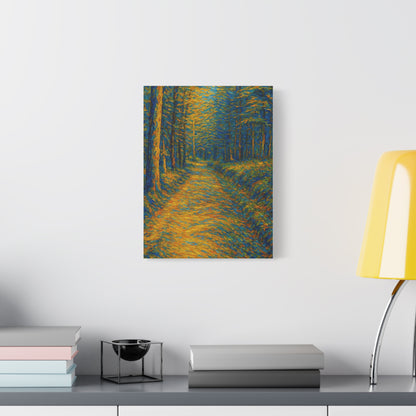 Van Gogh Style Forest Canvas Art | Nature Wall Decor, Home Office Accent, Gift for Nature Lovers, Gallery Wrapped, Living Room Wall Art - TRV