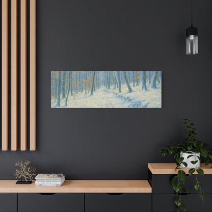 Winter Wonderland Canvas Art, Stretched Canvas Wall Decor, Home Decor, Art for Living Room, Gift for Nature Lovers, Cozy Winter Vibes - TRV