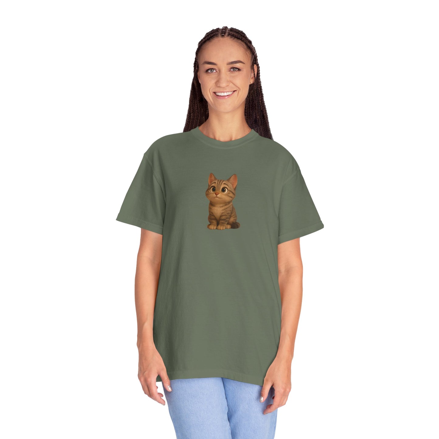 Cute Cat Graphic T-Shirt, Casual Wear, Cat Lover Gift, Everyday Tee, Animal Lover Apparel, Perfect for Birthdays & Holidays - TRV