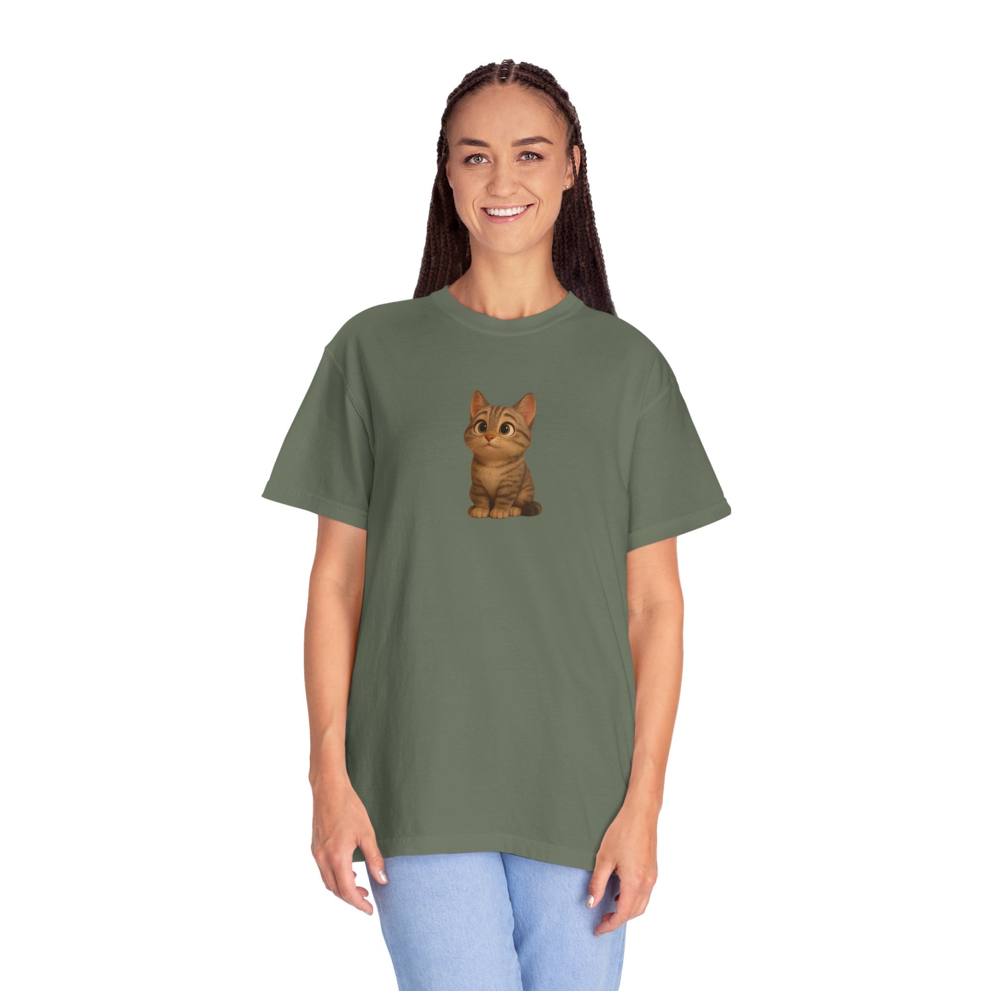 Cute Cat Graphic T-Shirt, Casual Wear, Cat Lover Gift, Everyday Tee, Animal Lover Apparel, Perfect for Birthdays & Holidays - TRV