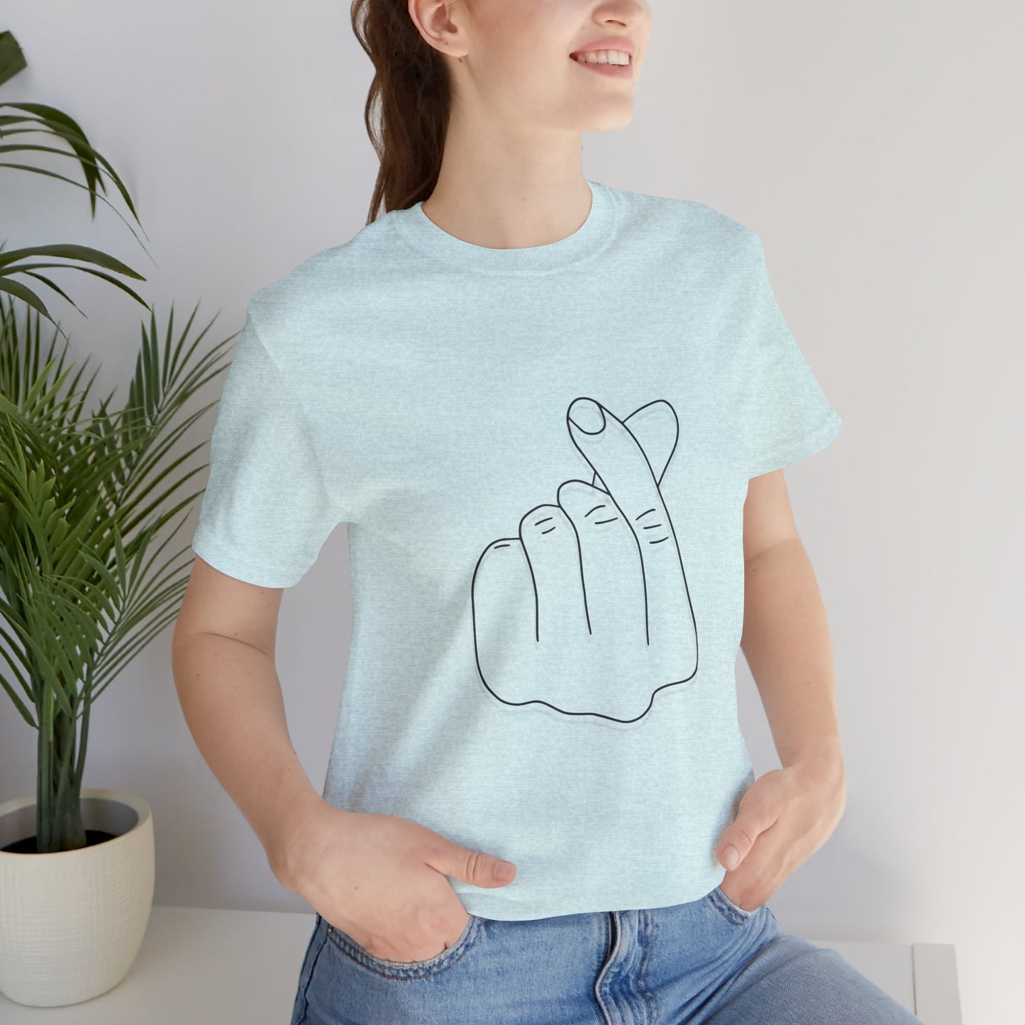 Minimalist Hand Sign Unisex Tee | Casual Everyday Wear | Perfect for Gift Givers