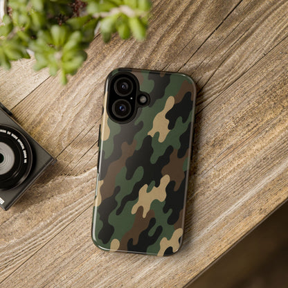 Camouflage Phone Case, Tough Cases, Military Style, Unique Phone Accessories, Gift for Him, Durable Phone Cover - TRV