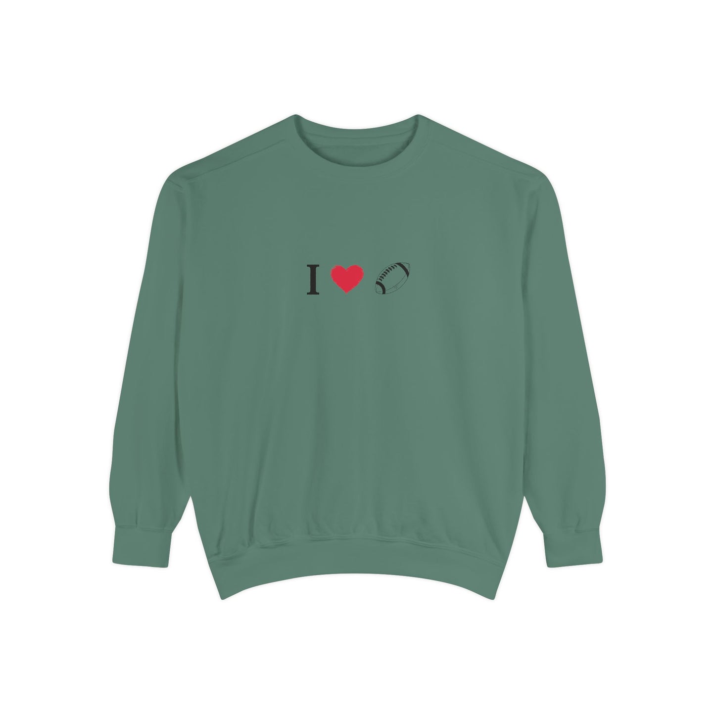 Unisex Sweatshirt, I love Football, Cozy, Perfect for Everyday Wear, Gift Idea for Friends, Couples, and Special Occasions - TRV