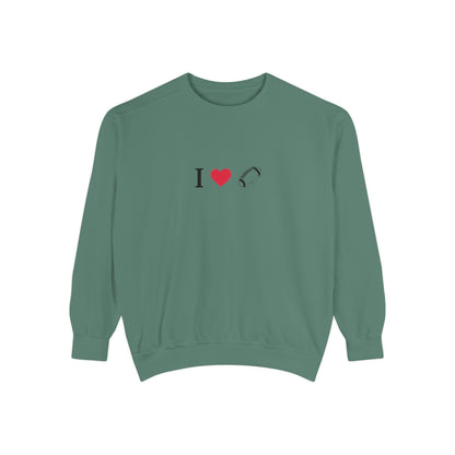 Unisex Sweatshirt, I love Football, Cozy, Perfect for Everyday Wear, Gift Idea for Friends, Couples, and Special Occasions - TRV