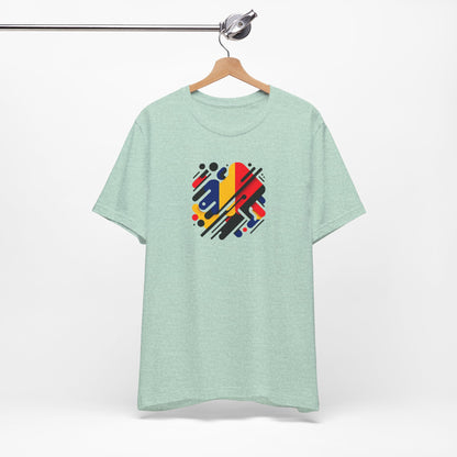 Artistic Heart Unisex Jersey Tee - Vibrant Graphic Tee, Casual Wear, Gift for Art Lovers, Birthday Surprise, Everyday Comfort - TRV