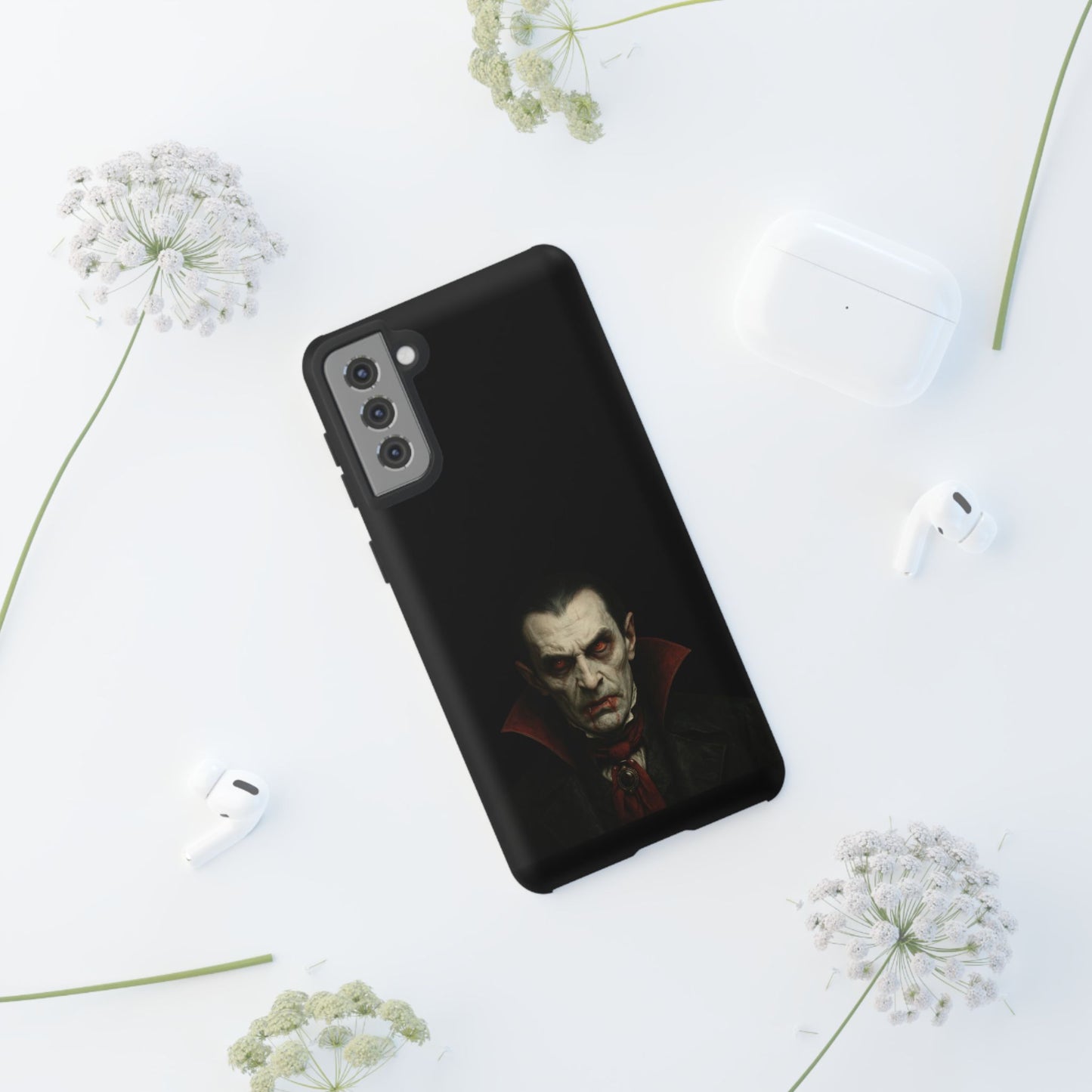 Vampire Phone Case - Tough Cases for Halloween, Gothic Decor, Gifts for Horror Fans, Spooky Accessories, Unique Cellphone Cover - TRV