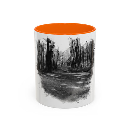 Moody Abstract Forest Coffee Mug | Unique Gift for Nature Lovers, Cozy Home Decor, Perfect for Coffee, Tea, and Hot Chocolate - TRV