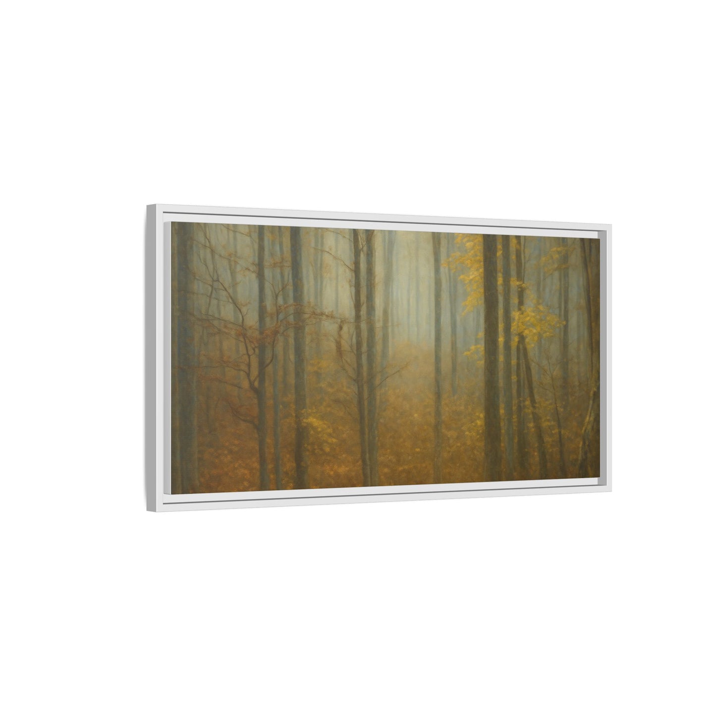 Framed Matte Canvas Art | Serenity in the Forest | Nature Wall Decor, Home Gallery, Cozy Living Room, Gift for Nature Lovers - TRV