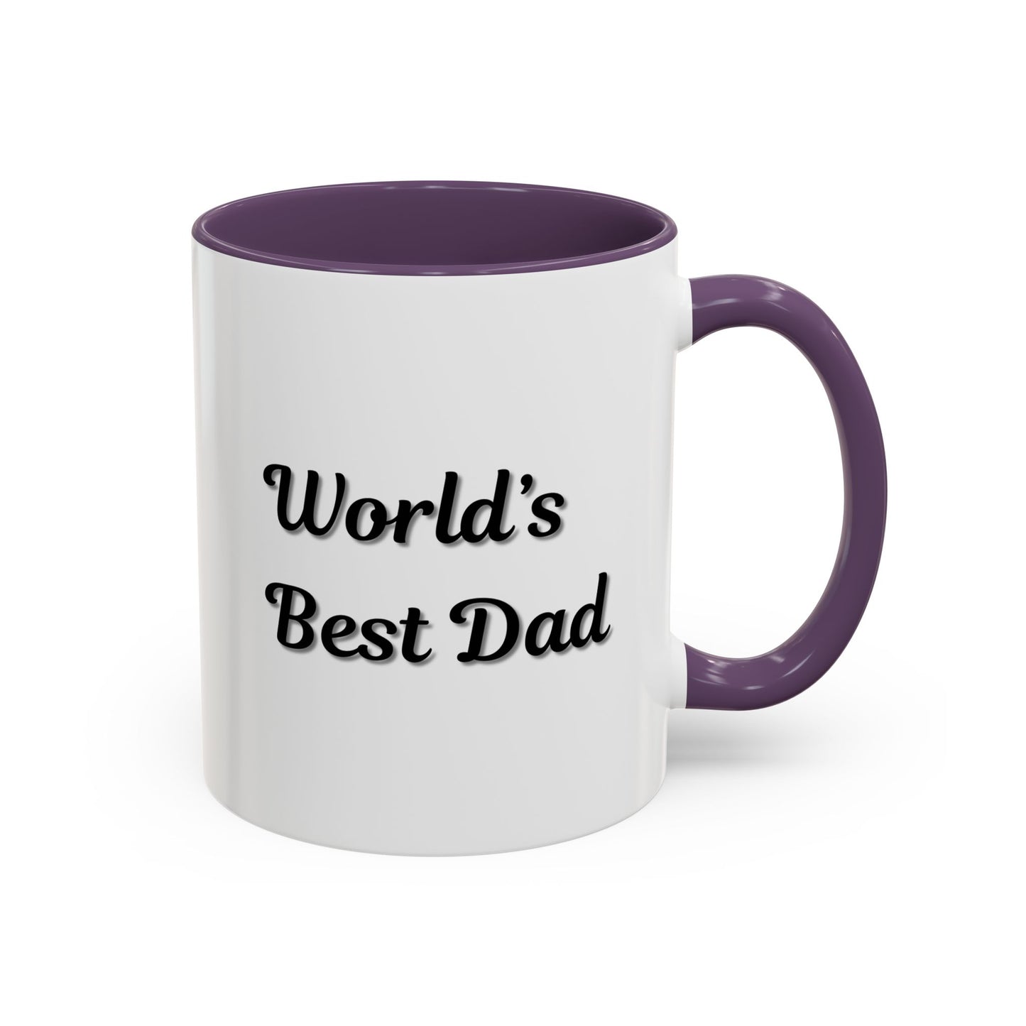 Father's Day Accent Mug, Best Dad Coffee Cup, Father's Day Gift, Novelty Mug, Ceramic Mug, Father's Day Present