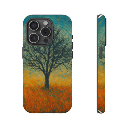 Artistic Phone Case with Tree Design, Nature Lover Gift, Unique Phone Cover, Holiday Present, Eco-friendly Tech Accessories - TRV