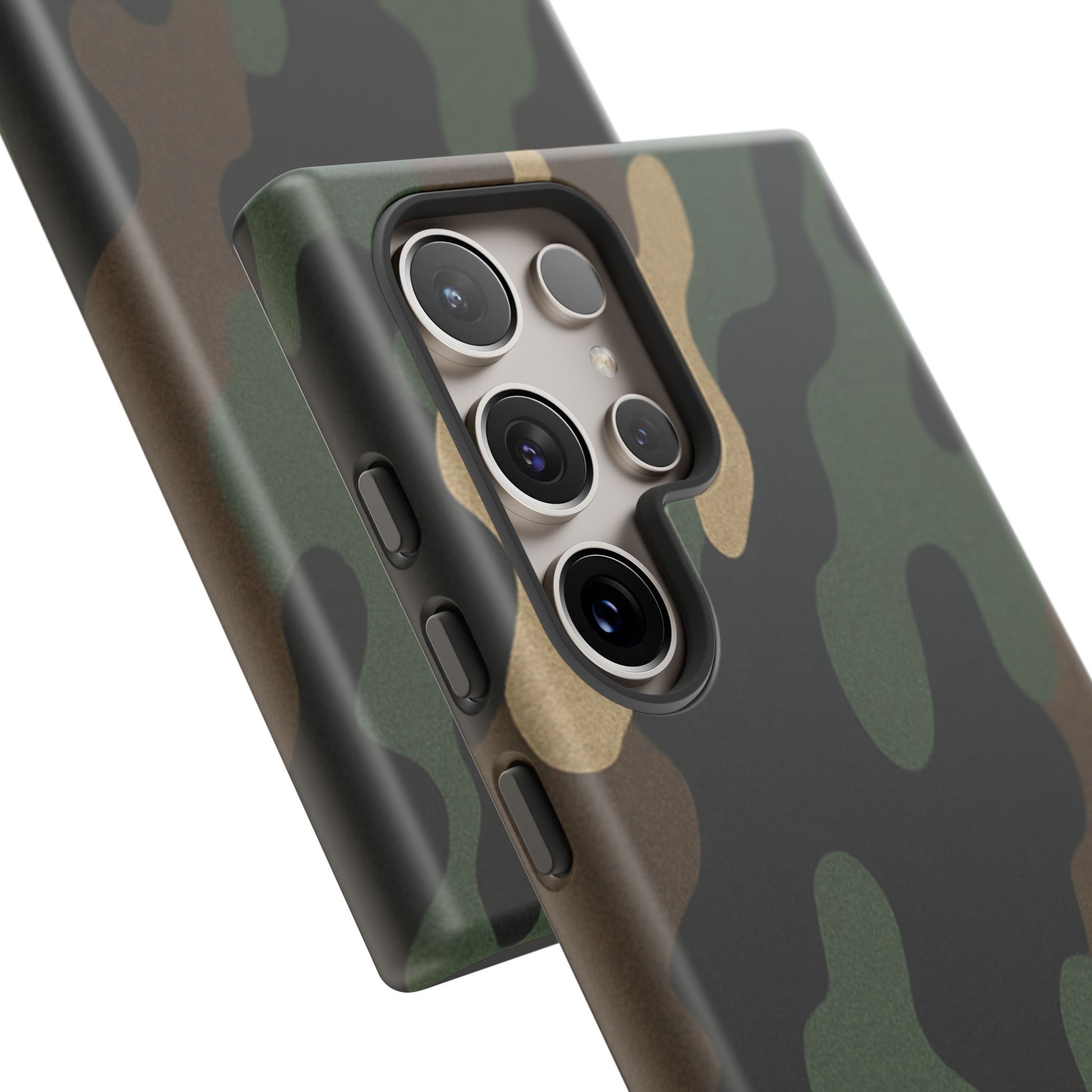 Camouflage Phone Case, Tough Phone Cover, Military Style Accessory, Protective Case for Men, Gifts for Soldiers - TRV