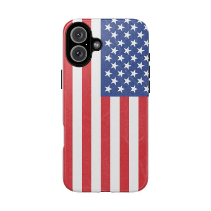 Patriotic Phone Case - Tough Cases for Veterans, USA Lovers, Independence Day, Memorial Day, Flag Design - TRV
