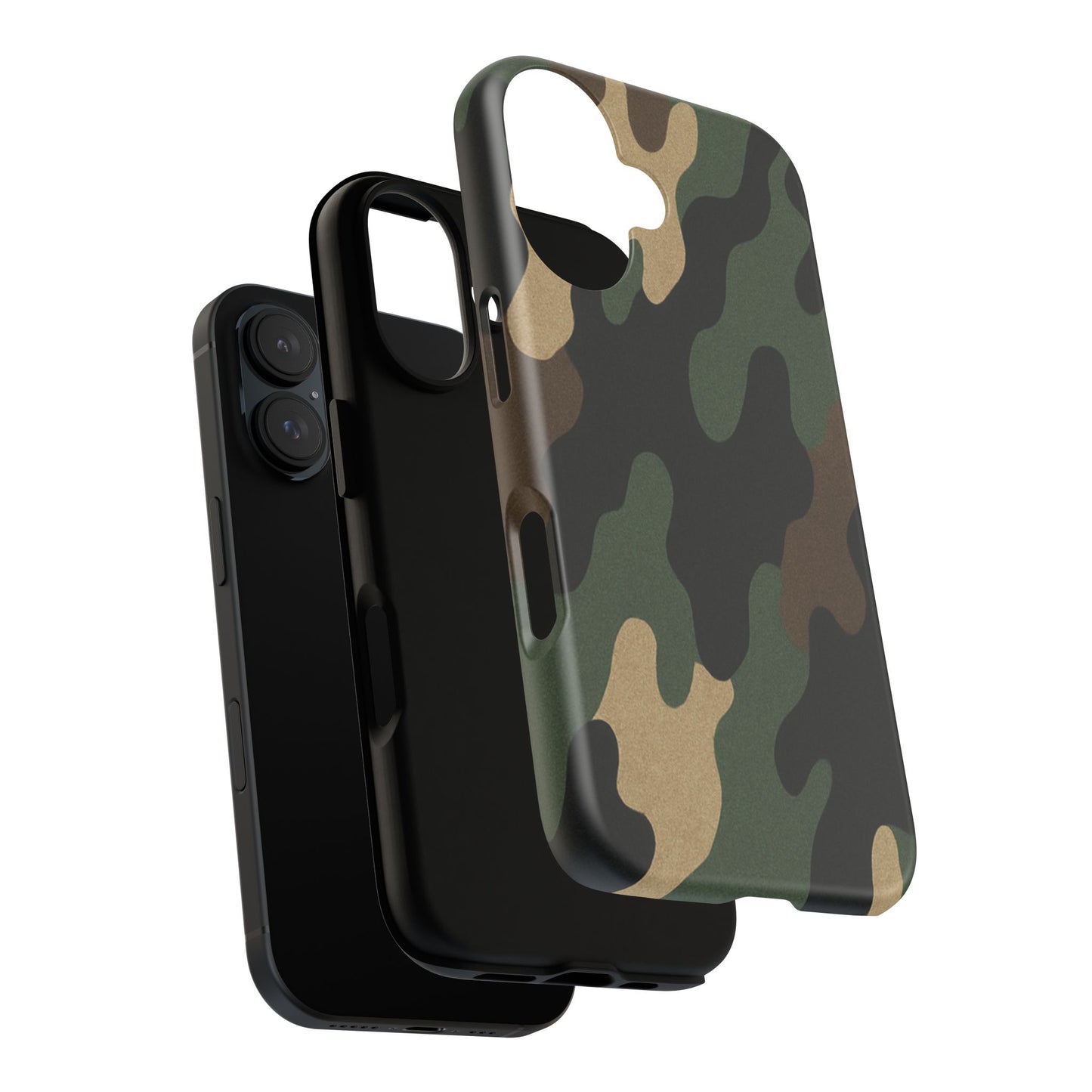 Camouflage Phone Case, Tough Phone Cover, Military Style Accessory, Protective Case for Men, Gifts for Soldiers - TRV