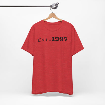 Vintage Est. 1997 Unisex Tee, Gift for Birthdays, Celebrations, Casual Wear, Retro Fashion, Cool Graphic T-Shirt - TRV