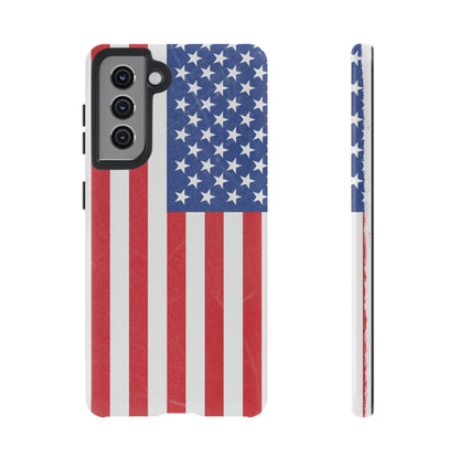 Patriotic Phone Case - Tough Cases for Veterans, USA Lovers, Independence Day, Memorial Day, Flag Design - TRV