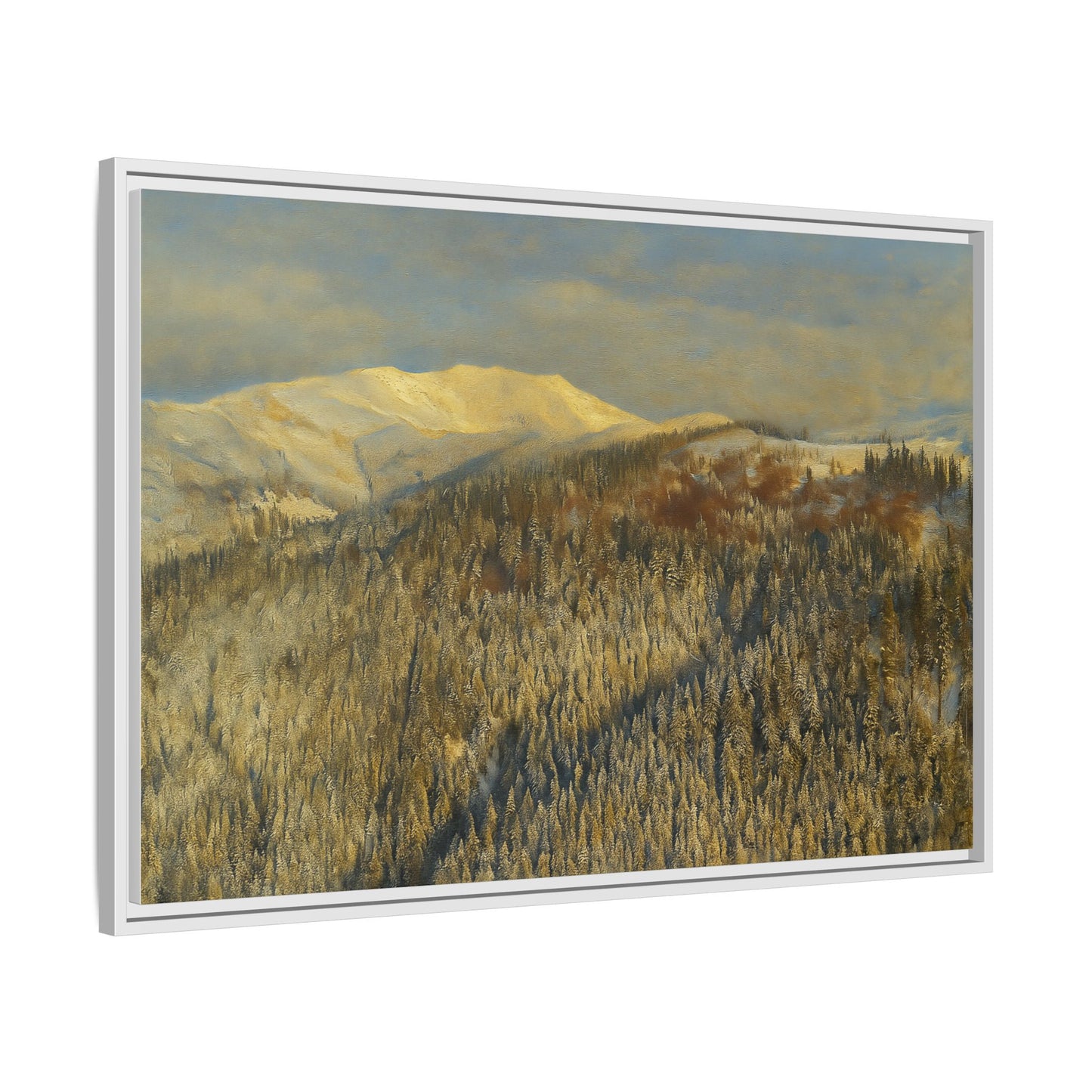 Framed Mountain Canvas Art, Perfect for Home Decor, Nature Wall Art, Gift for Nature Lovers, Cozy Atmosphere - TRV