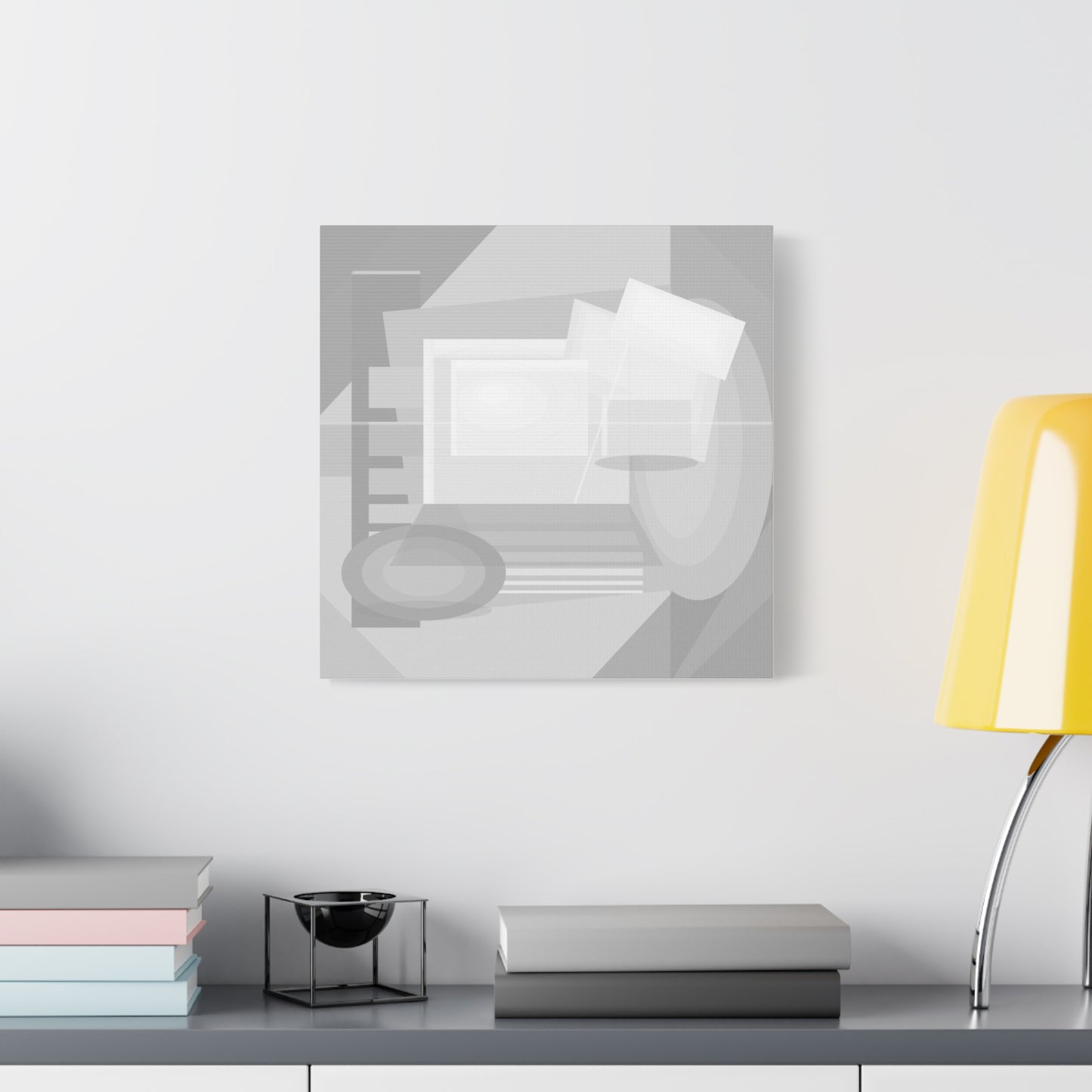 Abstract Geometric Collage Matte Canvas