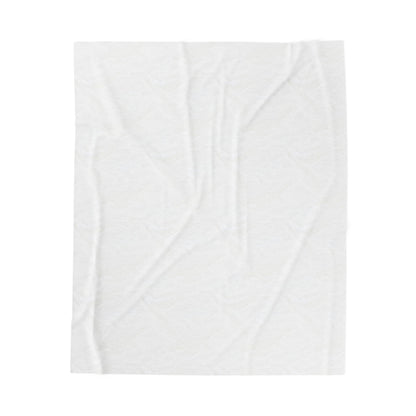 Neutral Abstract Shapes Velveteen Plush Blanket | Beige Modern Minimalist Throw - TRV