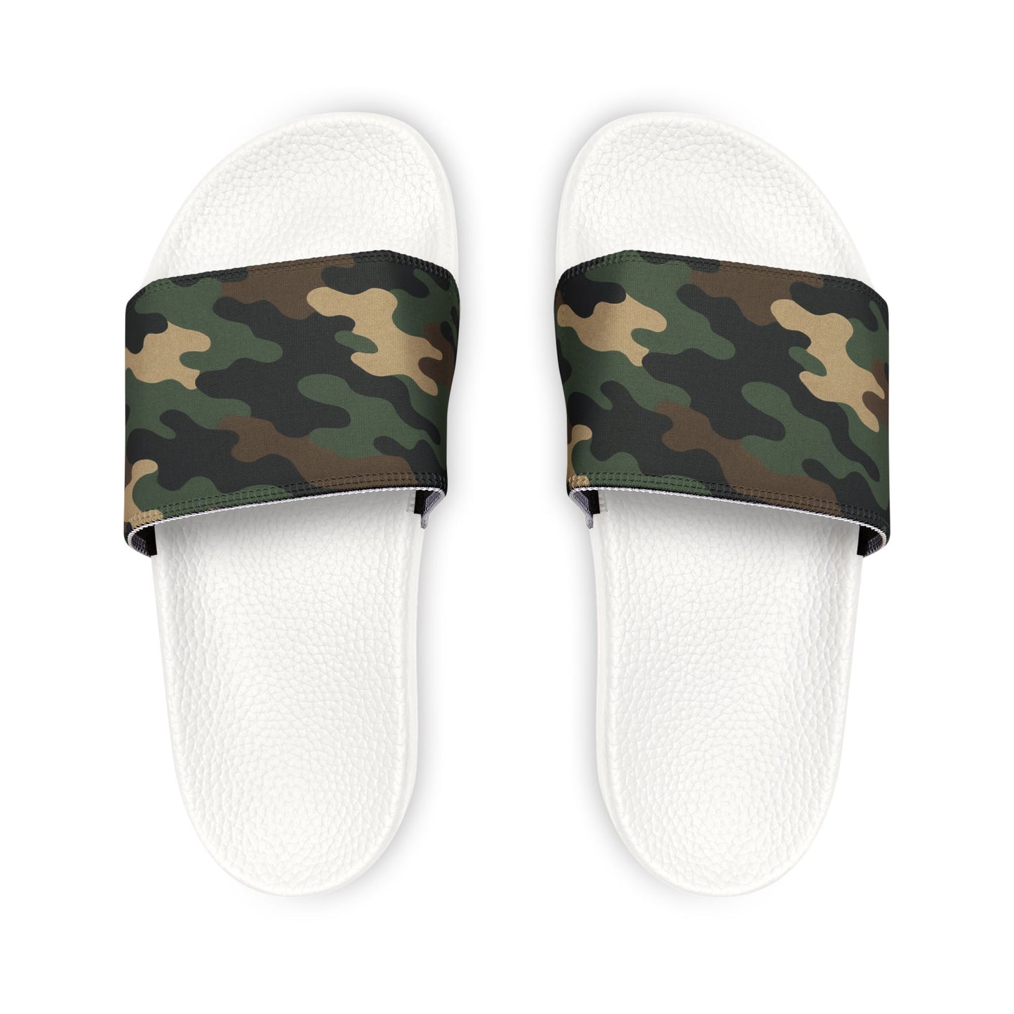 Camouflage Men's Slip-On Sandals | Casual Comfort Footwear for Summer, Beach Days, Outdoor Activities, Gifts for Him, Fashionable Slides - TRV