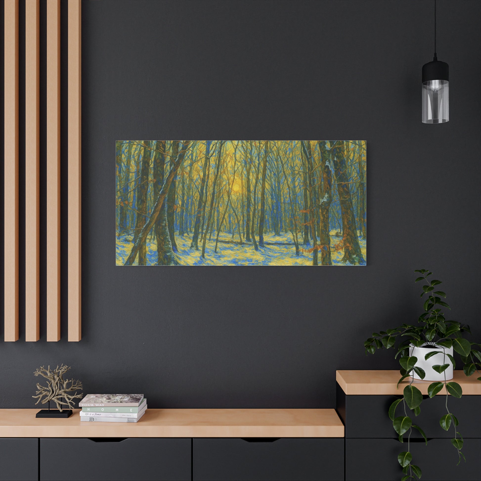 Forest Sunrise Canvas Print, Wall Art, Nature Photography, Home Decor, Gift for Nature Lovers, Landscape Artwork - TRV