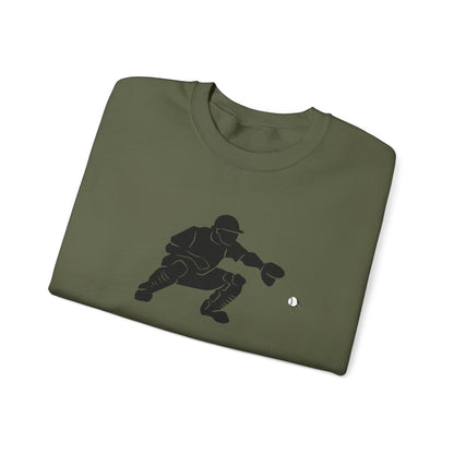Baseball Catcher Crewneck Sweatshirt | Unisex Sports Apparel | Perfect for Game Days, Gifts, and Casual Wear | Baseball Lover's Gift - TRV