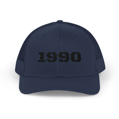 Retro 1990 Snapback Trucker Cap | Vintage Hat for 90s Nostalgia, Perfect Gift for Birthdays, Casual Wear, Summer Fun - TRV
