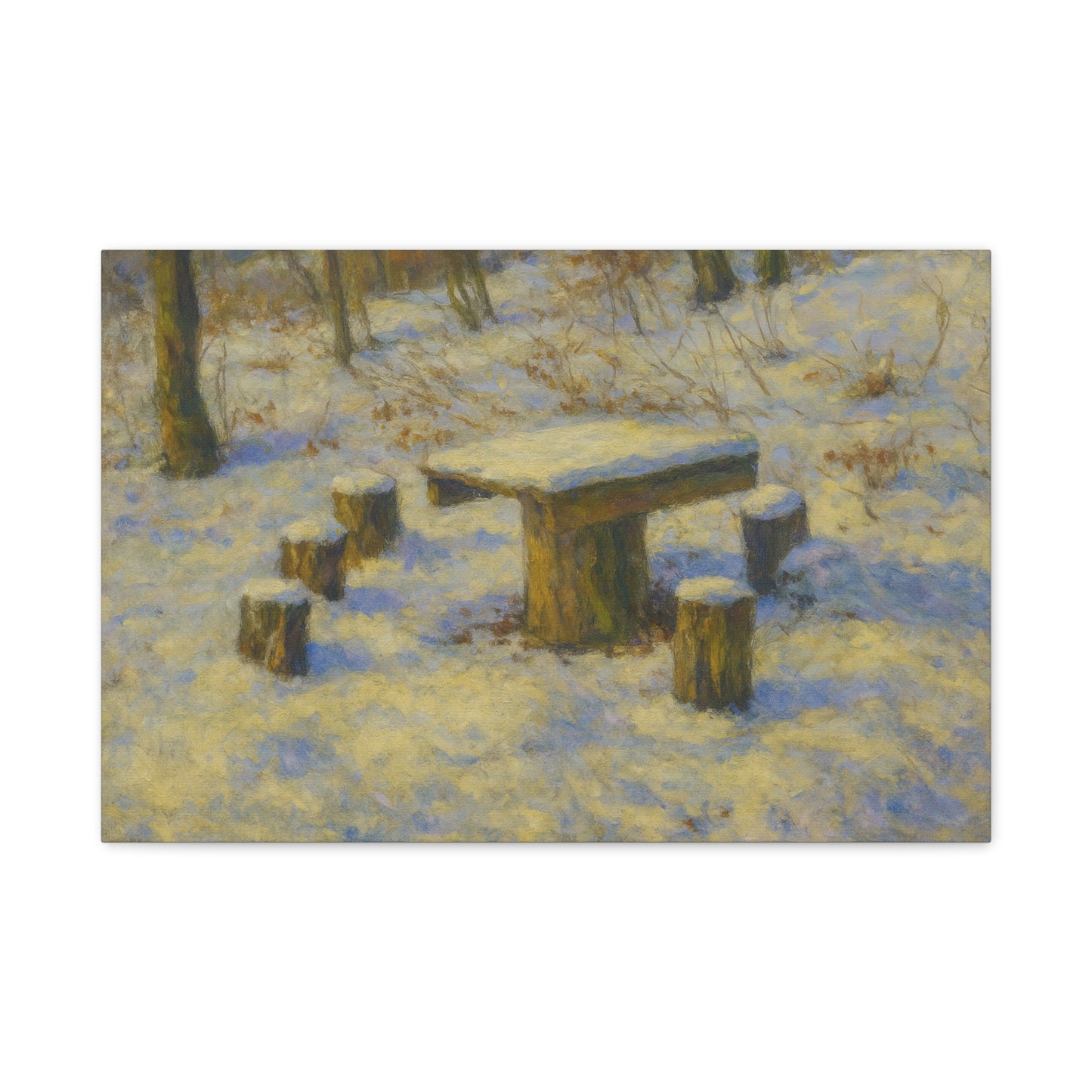 Matte Canvas Wall Art, Rustic Outdoor Scene, Nature Decor, Home Wall Décor, Cozy Cabin Vibe, Perfect for Gift Giving - TRV