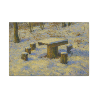 Matte Canvas Wall Art, Rustic Outdoor Scene, Nature Decor, Home Wall Décor, Cozy Cabin Vibe, Perfect for Gift Giving - TRV