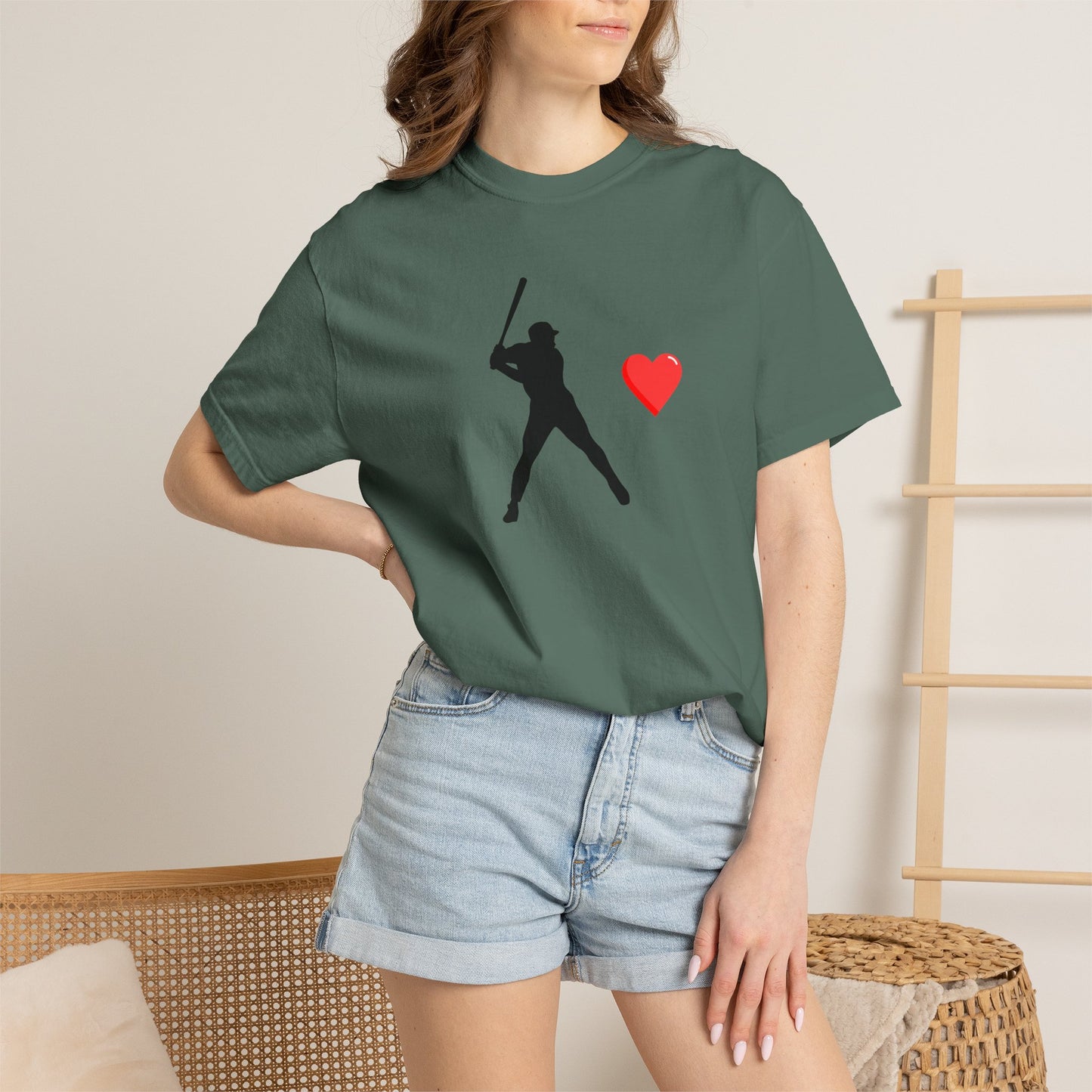 Baseball Love T-Shirt, Unisex Sports Tee, Gift for Baseball Fans, Valentine's Day Shirt, Game Day Apparel, Soft Cotton Top
