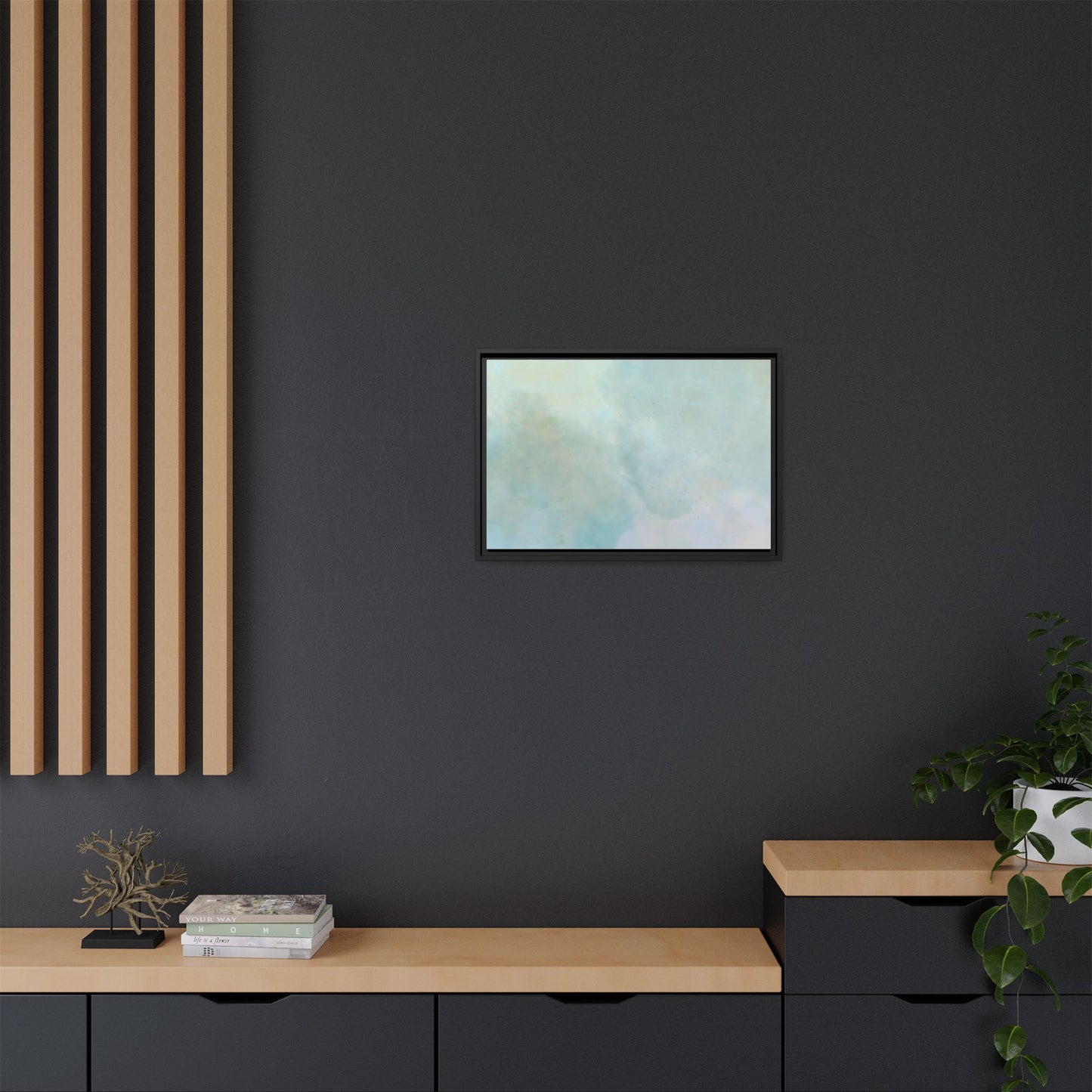 Soft Abstract Pastel Watercolor Matte Canvas