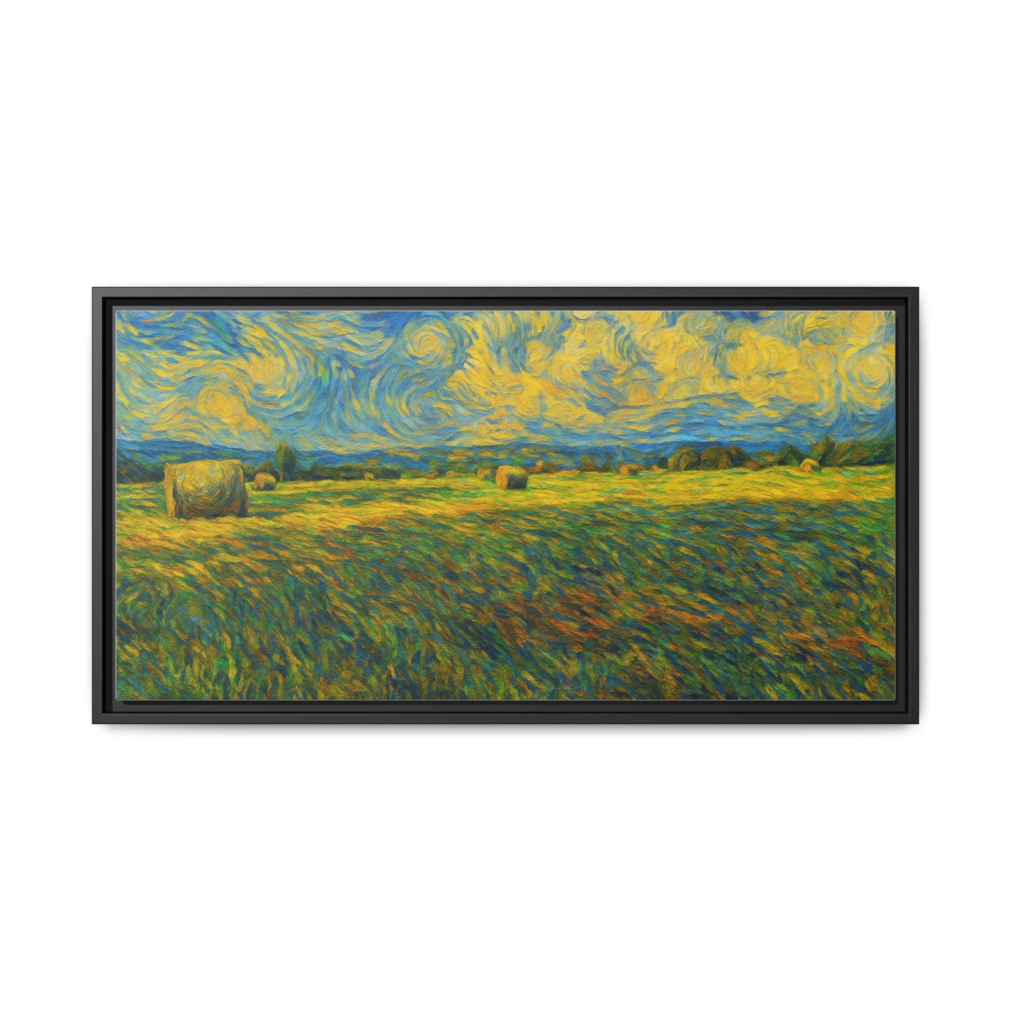 Landscape Matte Canvas, Framed (Multi-color) - TRV