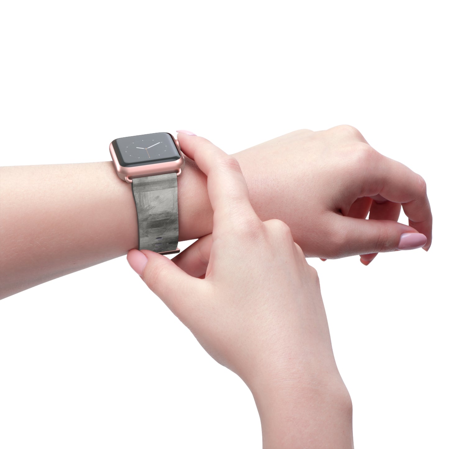 Gray Watercolor Camouflage Watch Band | Neutral Abstract Apple Watch Strap - TRV