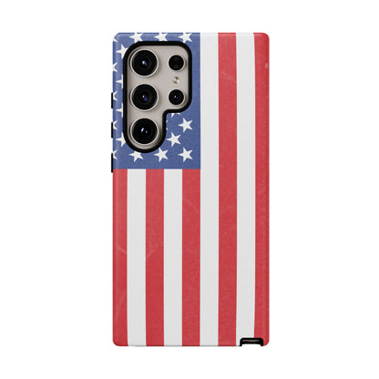 American Flag Phone Case - Patriotic Cell Cover, Tough Cases, USA Pride, Independence Day Gift, Veteran's Day, Phone Protection - TRV